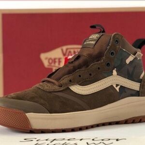 Vans Brown Camo High-Top Sneakers